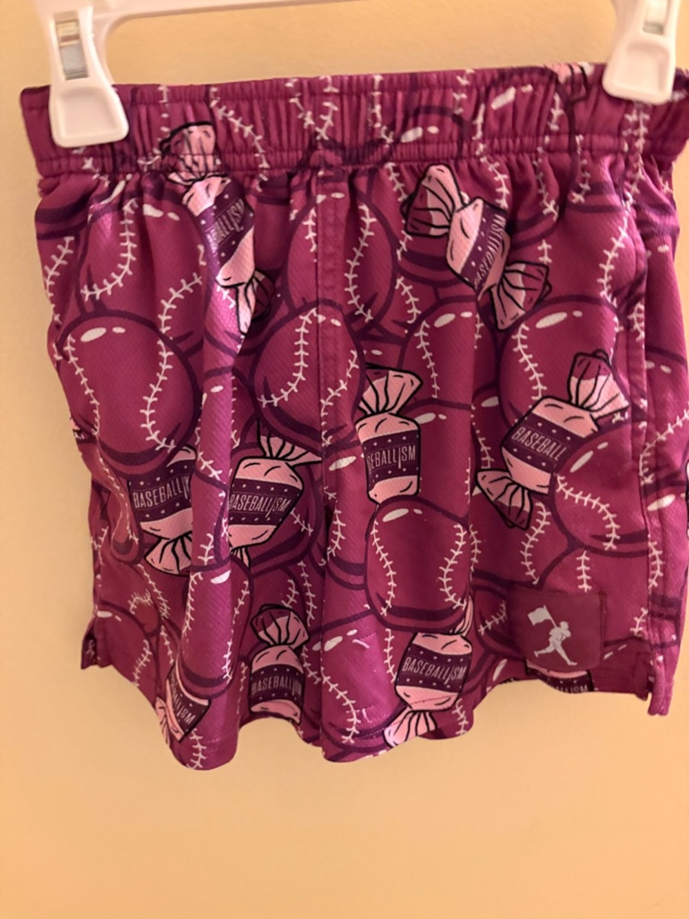 Boys Grape Double bubble Print Athletic Skort with Elastic Waist- no drawstring